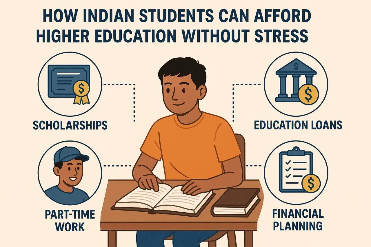 how indian students can afford higher education without stress