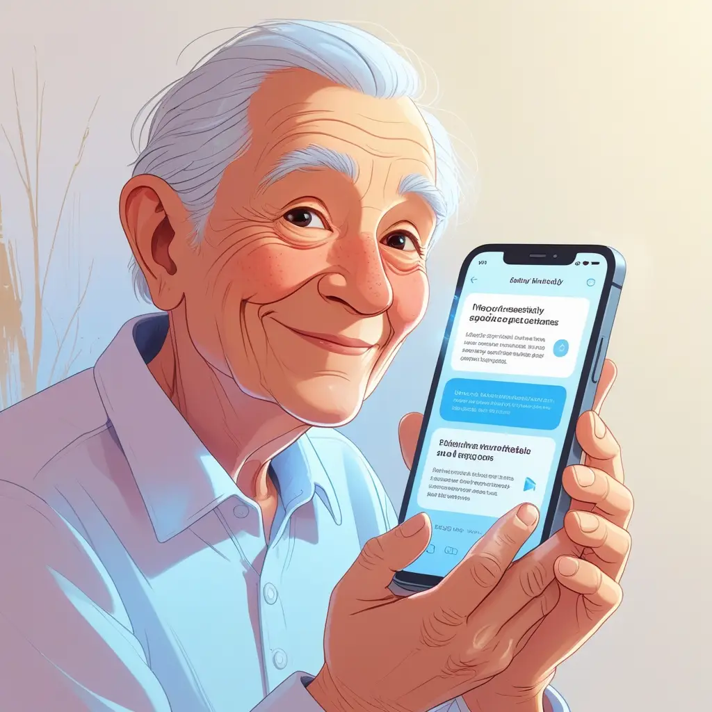 how to use a smartphone for age group 60