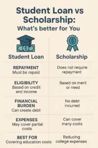 Read more about the article Student Loans vs Scholarships What is Better for You