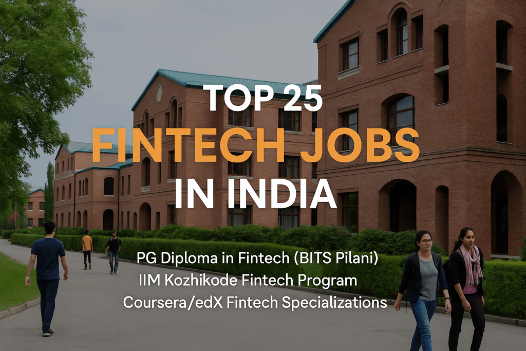 Top 25 Fintech Jobs in India (2025)