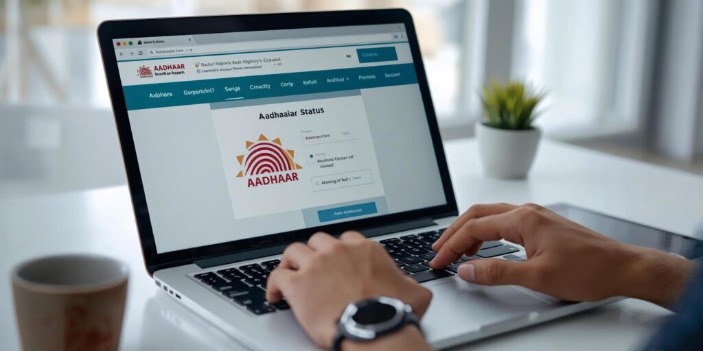 How to check aadhaar seeding status with bank