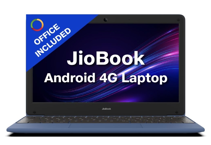 JioBook 11 (Blue) – MT8788 Octa-core, 4GB RAM, 64GB eMMC, 4G LTE + Dual-band Wi-Fi