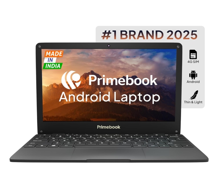 Primebook S 4G (2025) – 11.6" Thin & Light, 4G SIM, 4GB/128GB