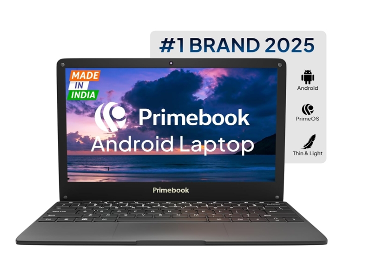 Primebook WiFi 2025 – 11.6" Thin & Light, MT8183, 4GB/64GB, PrimeOS, Type-C
