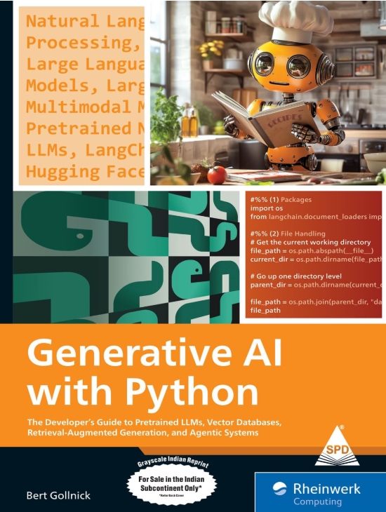 Generative AI with Python – book cover preview