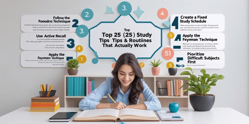 Top 25 study tips & routines that actually work