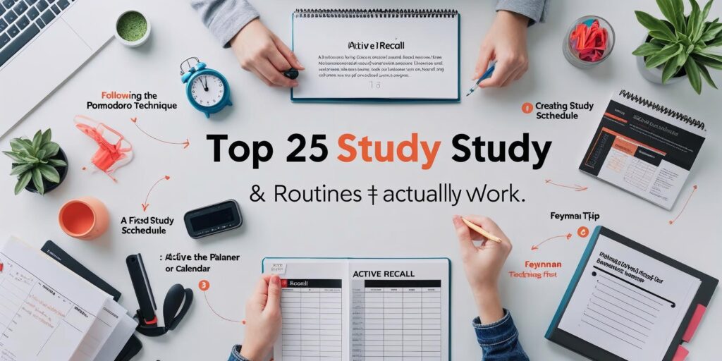 Top 25 study tips & routines that actually work