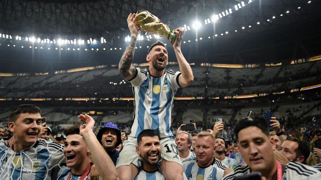 Messi world cup celebration