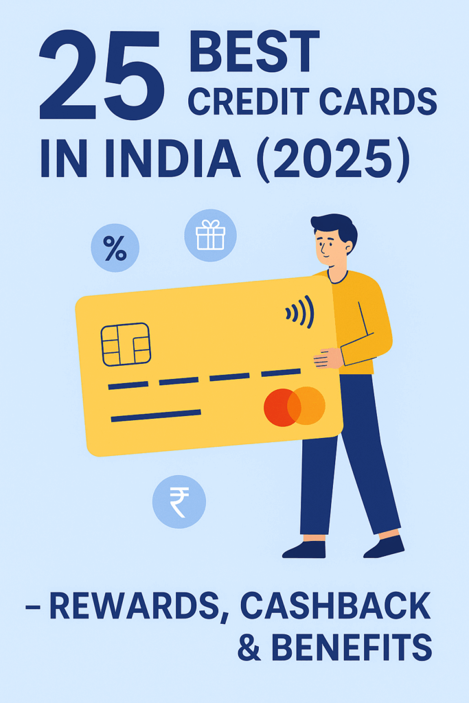 25 best credit cards in india (2025) – rewards, cashback & benefits