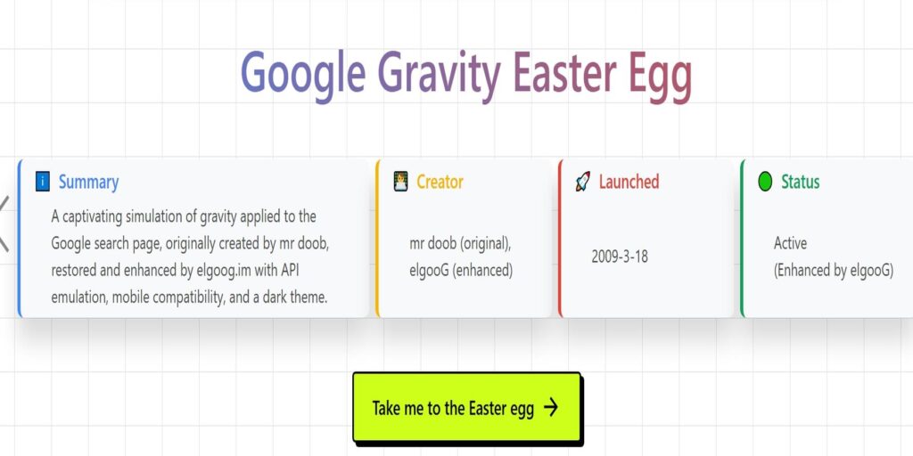 Google Gravity