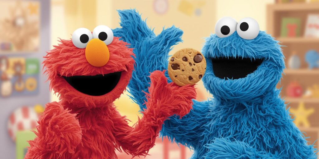 elmo and cookie monster
