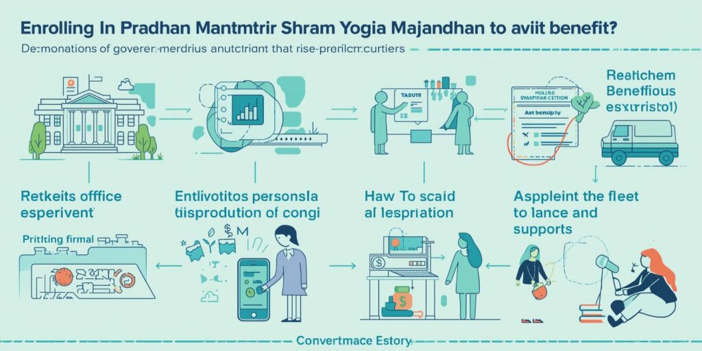 how to enroll to avail benefits from pradhan mantri shram yogi maandhan yojana