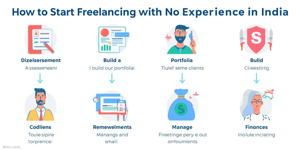 how to start freelancing with no experience in india
