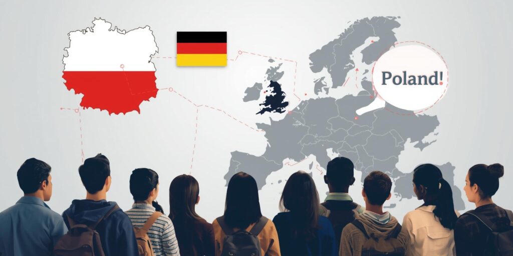 is poland the next country to become “saturated” after germany for indian students
