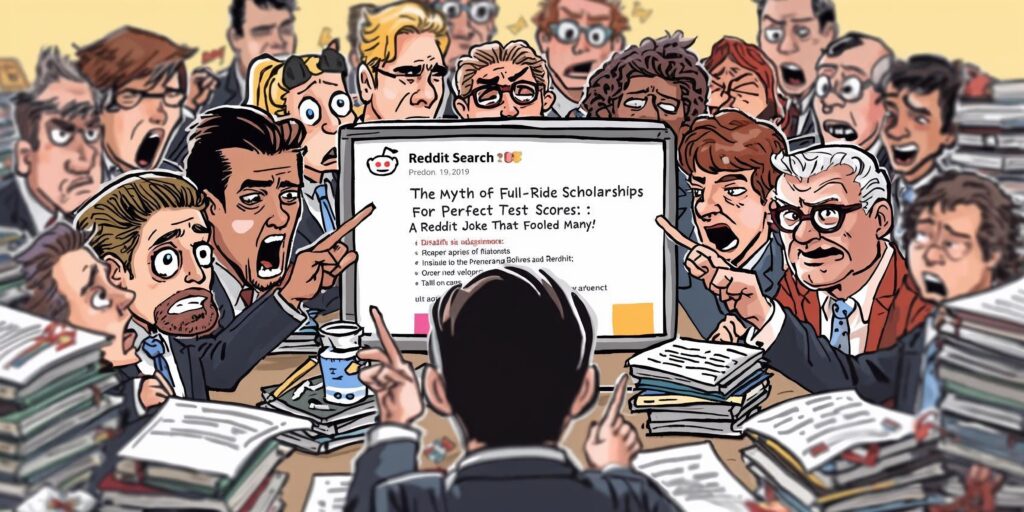 the myth of full ride scholarships for perfect test scores a reddit joke that fooled many
