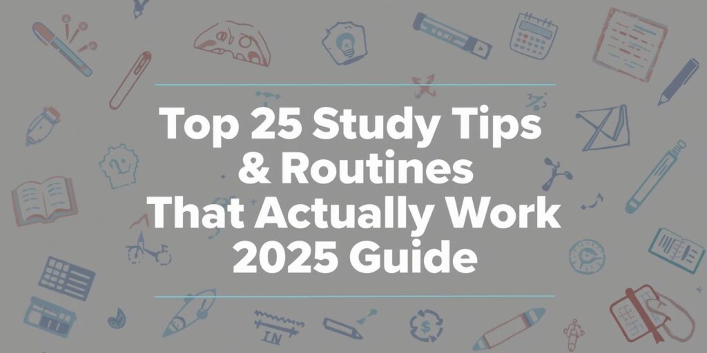 Top 25 Study Tips & Routines That Actually Work (2025 Guide)