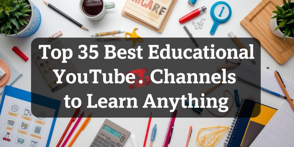 Top 35 best educational youtube channels to learn anything