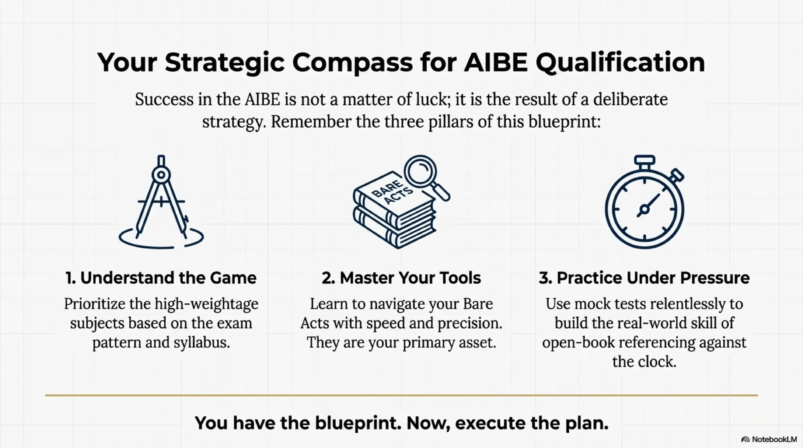  Strategic compass for AIBE Qualification