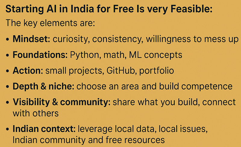 AI Learning in India: How to Start for Free
