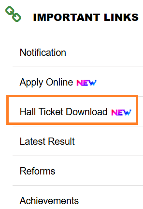 hall tickets